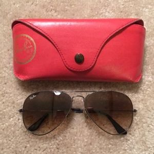 Ray Ban Aviator Gradient Sunglasses
